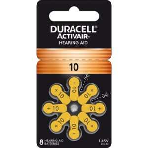 Duracell Activair MF Batteries, size 10 (10 cards of 8 batt)