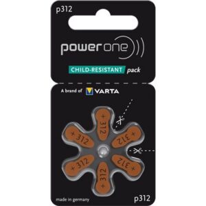 Power One EVOLUTION MF Batteries Size 312 (10 cards of 6 batteries)